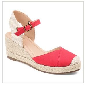Red Journee Ashlyn Espadrilles Wedges